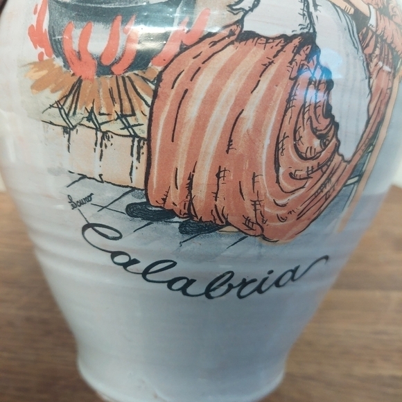 Vintage* 80s Calabria Handpainted Jug - Picture 4 of 11